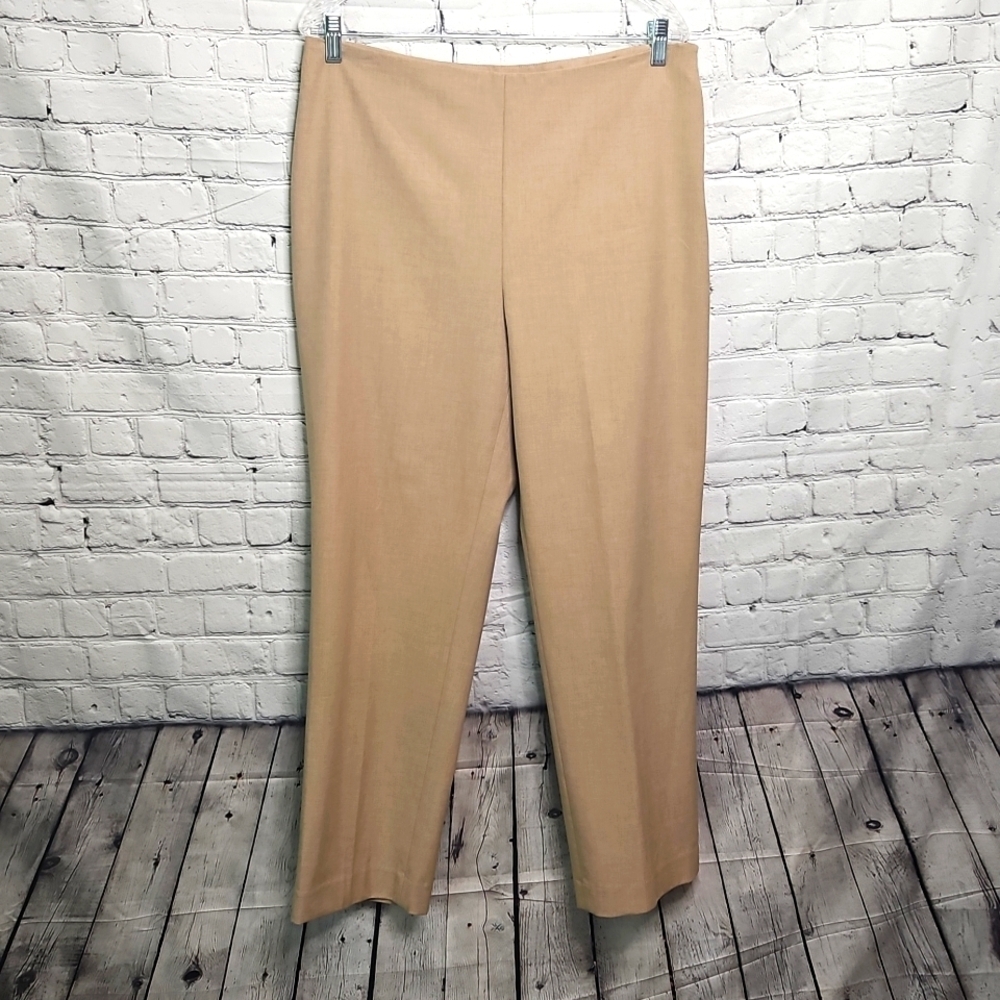 Talbots Chambray Pants Tan Size 12